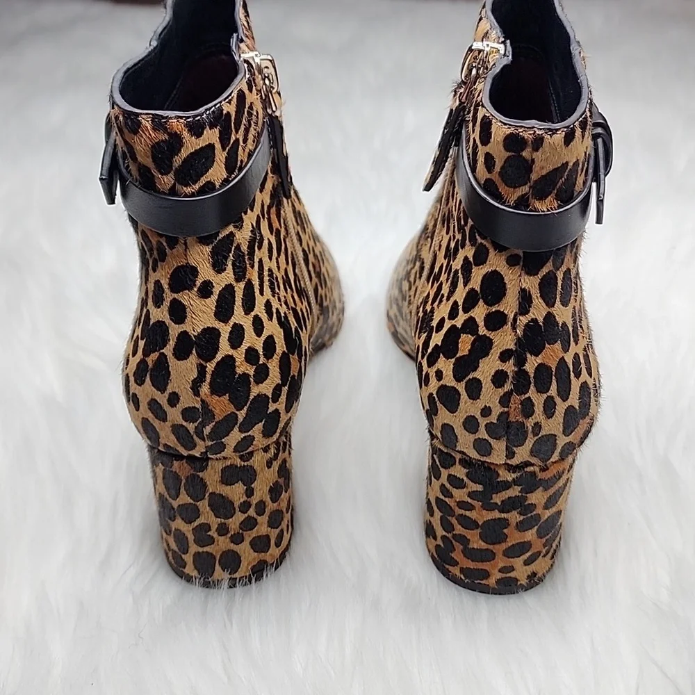 Kate Spade New York Delina Leopard Heeled Boots Booties